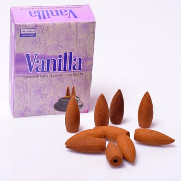 10 Adet Geri Akış Şelale Tütsü -  Vanilyalı Tütsü - 1