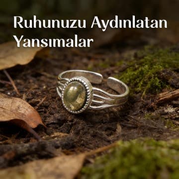 Pirit Taşı Çelik Yüzük - Kararmaz - 2