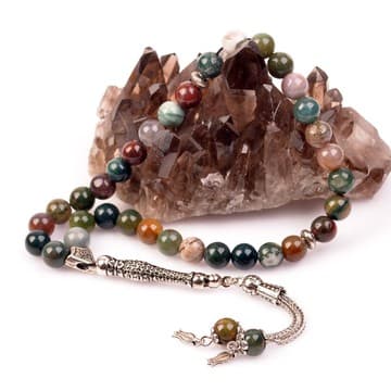 Akik Taşı Tesbih - 8mm Hint Akiği - 2