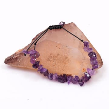 Ametist Taşı Bileklik - Ayarlamalı - 2