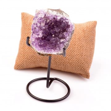 Ametist Taşı Kütle - Metal Standlı - 1