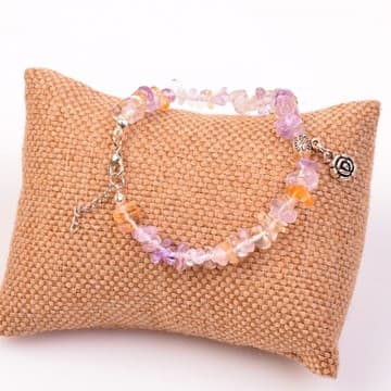 Ametrin Taşı Şekilsiz Bileklik - 1