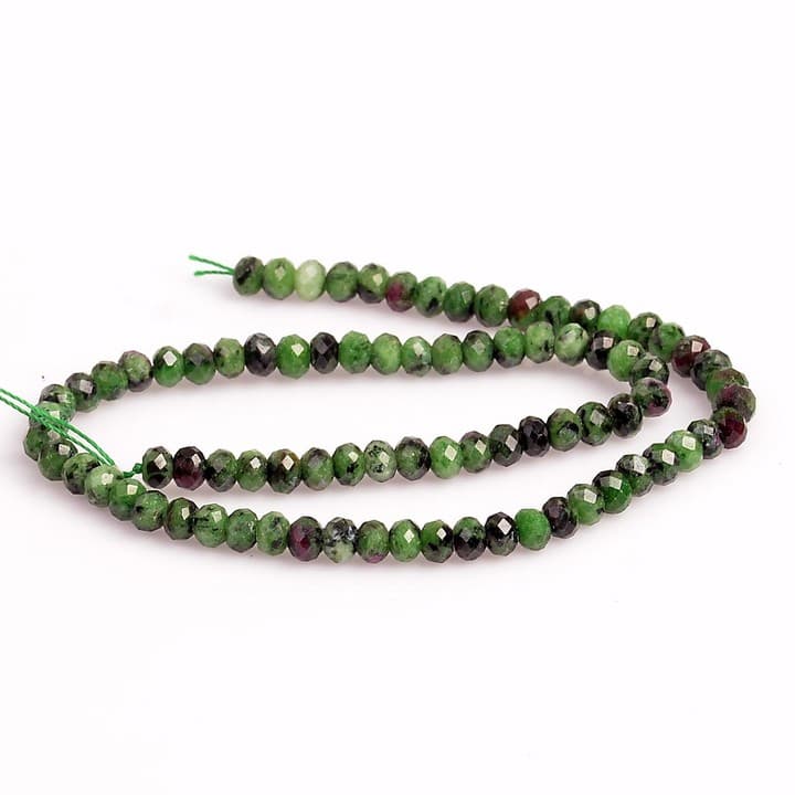 Anyolit Taşı Dizi - 6 mm Rondel Kesim