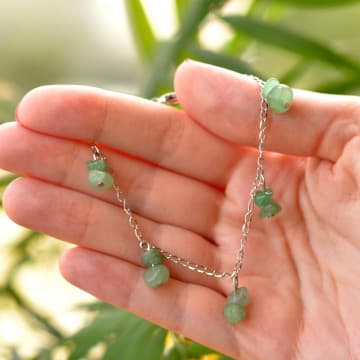 Aventurin Taşı Bileklik – Kararmaz Zincirli - 1