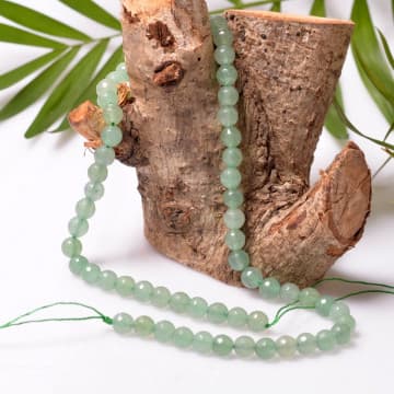 Aventurin Taşı Dizi - 6 mm Faset Kesim - 1