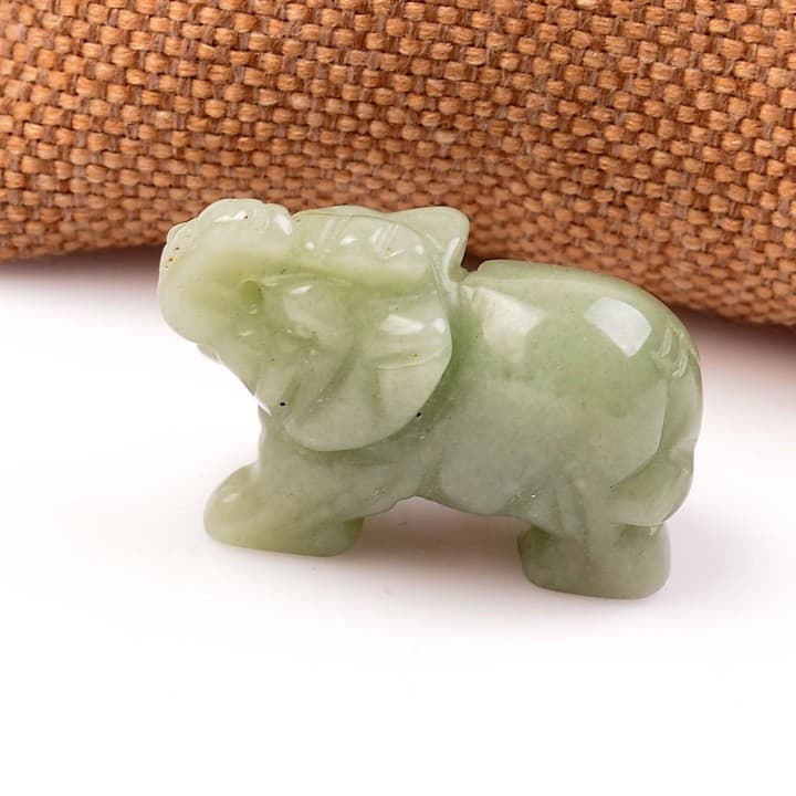 Aventurin Taşı Fil figürü