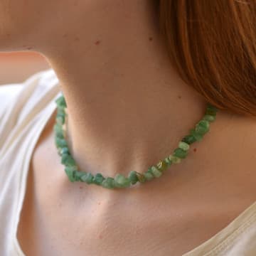 Aventurin Taşı Şekilsiz Kolye - 1