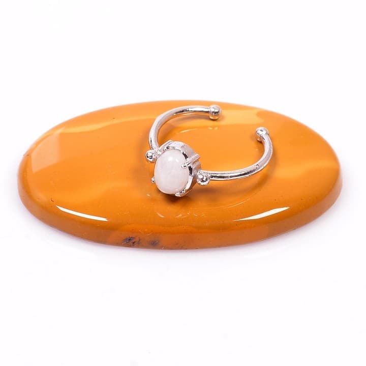 Ay Taşı Yüzük - Ayarlamalı