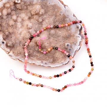 Çok İnce Turmalin Taşı Dizi ( 2,5 mm) - Faset Kesim - 1