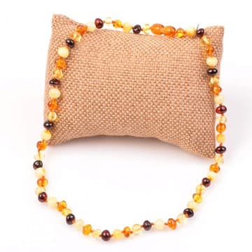 Damla Kehribar Bebek Kolyesi - Sertifikalı Ürün - 1