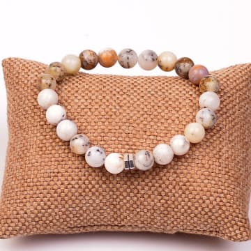 Dentritli Opal Taşı Bileklik ( 8 mm ) - Merlinit - 1