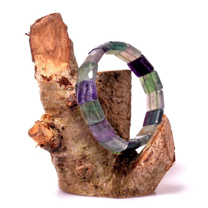 Florit Taşı Bileklik - Fasetli