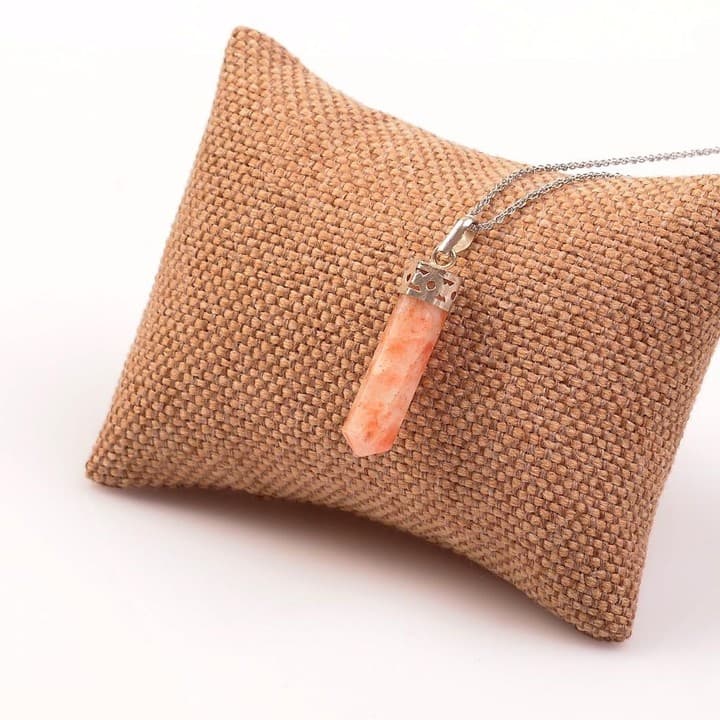 Güneş Taşı Kolye - Kazık Şeklinde