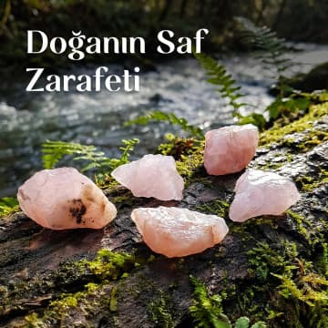 Ham Pembe Kuvars Taşı Kütle - Küçük Boy - 2