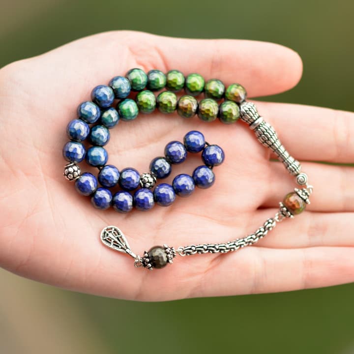 His Taşı Gümüş Tesbih (8 mm)