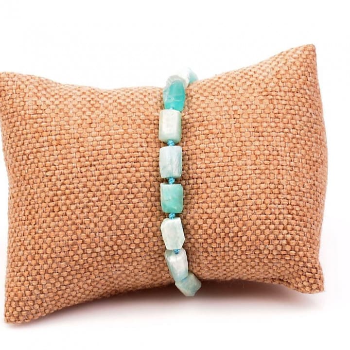 İşlenmemiş Amazonit Taşı Bileklik