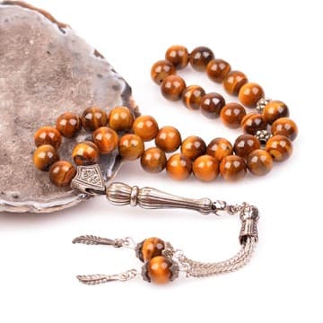 Kaplan Gözü Taşı Tesbih - 8 mm - 2