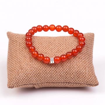 Kırmızı Akik Taşı Bileklik ( 8 mm ) - 1