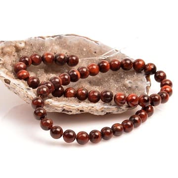 Kırmızı Kaplan Gözü Taşı Dizi - 8 mm - 1