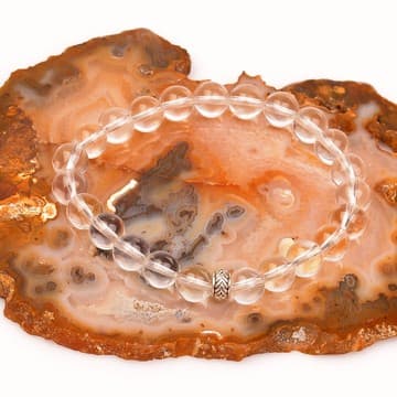 Kristal Kuvars Taşı Bileklik ( 8 mm ) - 2