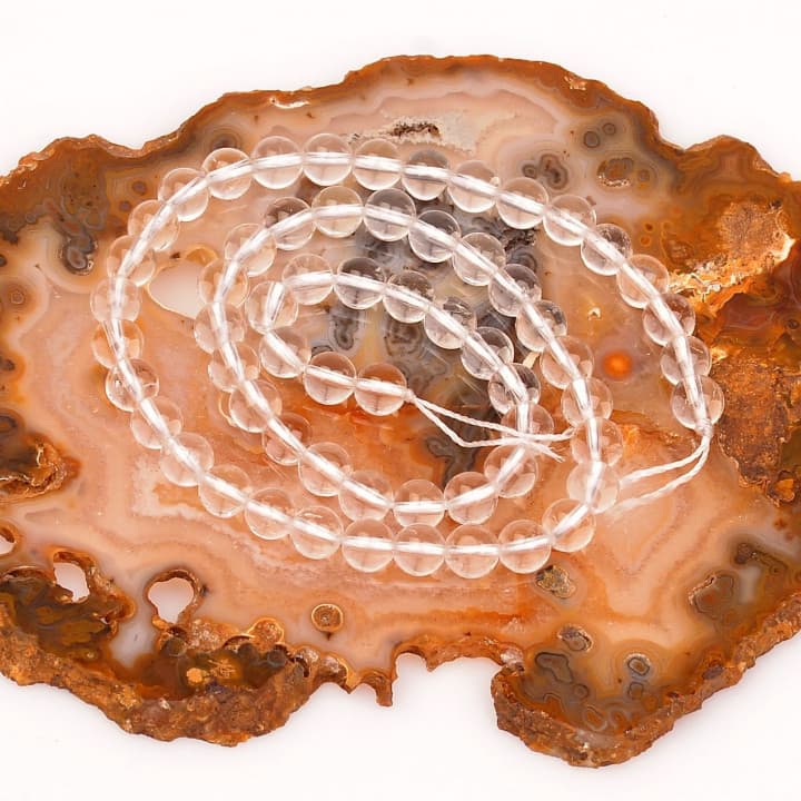 Kristal Kuvars Taşı Dizi ( 6 mm )