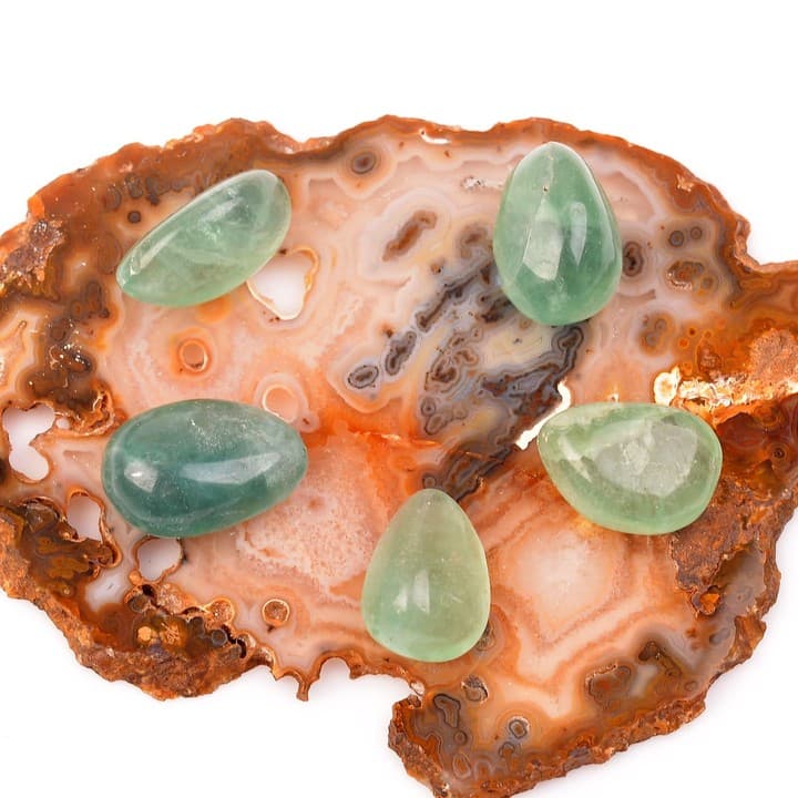 Küçük Boy Yeşil Florit Taşı Kütle