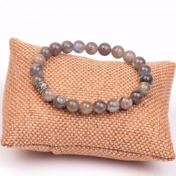 Labradorit Taşı Bileklik ( 8 mm ) - 1