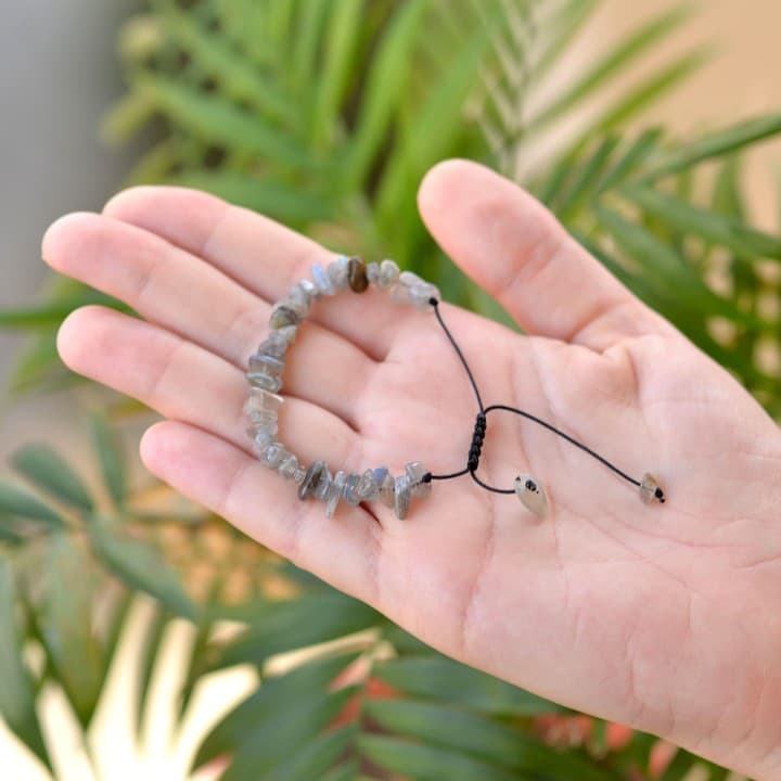 Labradorit Taşı Bileklik - Ayarlamalı