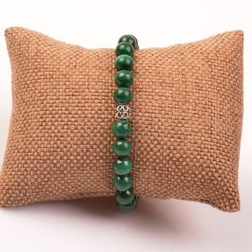 Malakit Taşı Bileklik - 8 mm - ( Malahit Taşı ) - 2