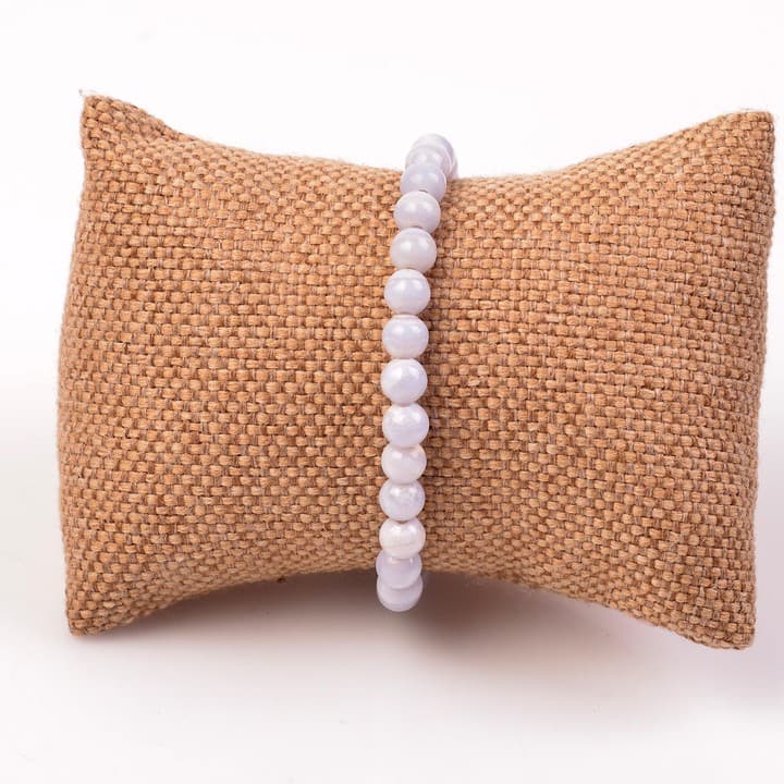 Mavi Kalsedon Taşı Bileklik - 7 mm