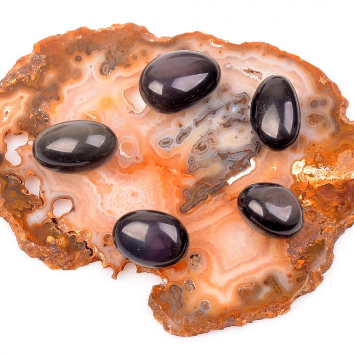 Obsidyen Taşı Kütle - Rainbow Obsidyen