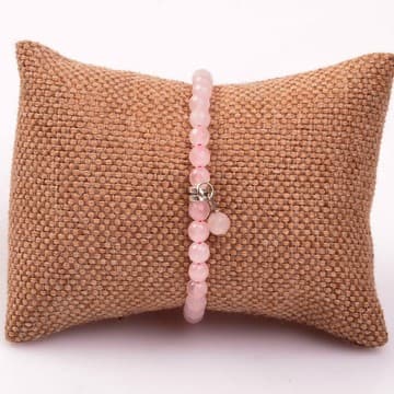 Pembe Kuvars Taşı Bileklik ( 6 mm ) - 2
