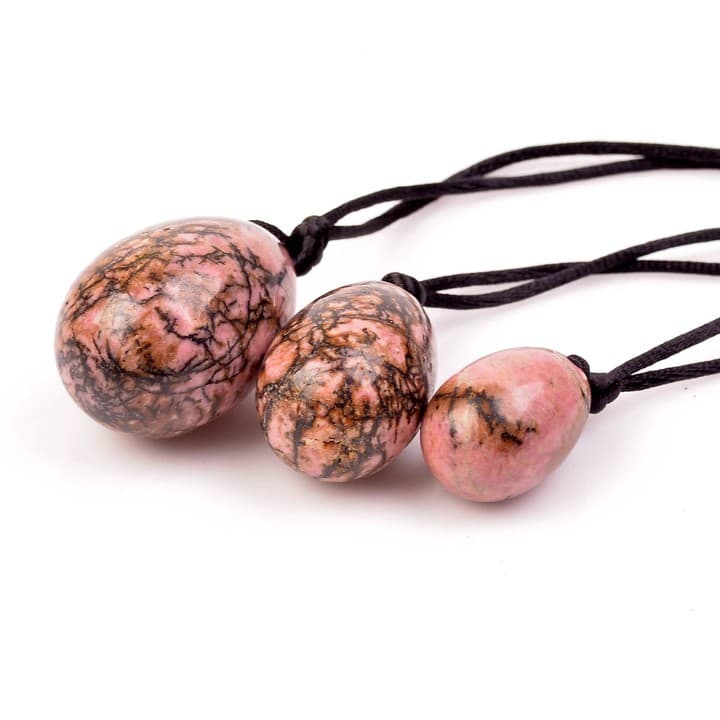 Rodonit Taşı Yoni Yumurtası Seti