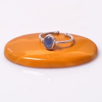 Safir Taşı Gümüş Yüzük - Ayarlamalı - 1