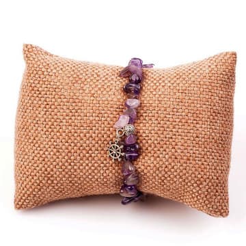 Şekilsiz Ametist Taşı Bileklik - 2