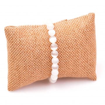 Selenit Taşı Bileklik - 8 mm - 1