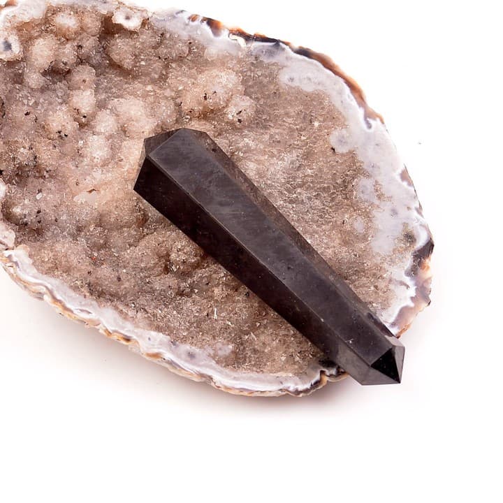 Shungit Taşı Çift Uçlu Kazık Kütle