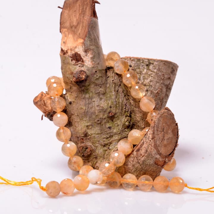 Sitrin Taşı Faset Kesim Dizi (10 mm)