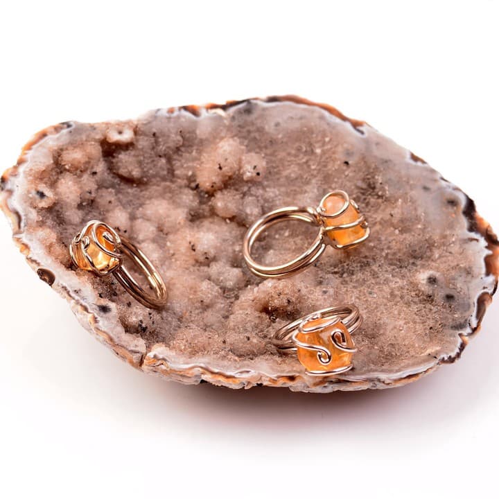 Sitrin Taşı Yüzük - Ayarlamalı