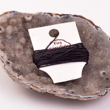 Siyah Renk Tesbih İpi - 5 metre - - 1