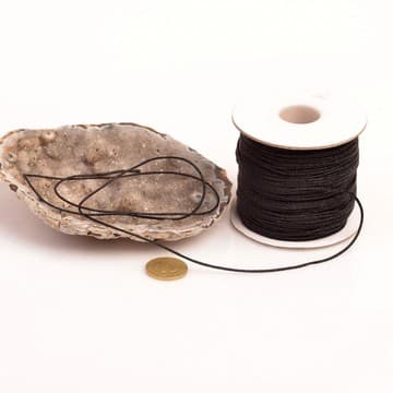 Siyah Renk Tesbih İpi - Çok Sağlam Paraşüt İpi - - 1