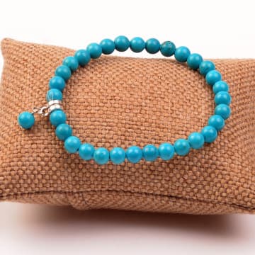 Turkuaz Taşı Elastik Bileklik - 6 mm - 1