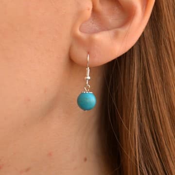 Turkuaz Taşı Küpe - 1