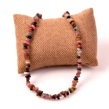 Turmalin Taşı Şekilsiz Kolye - 1