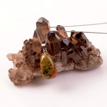 Unakit Taşı Şekilsiz Kolye - 1