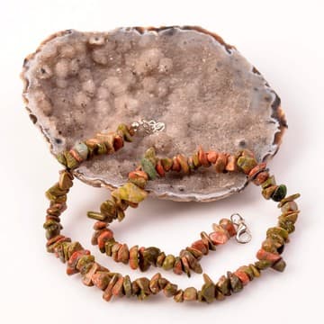 Unakit Taşı Şekilsiz Kolye - 2