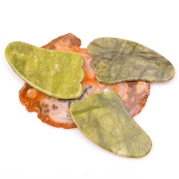 Yeşim Taşı Gua Sha Masaj Aleti - 1