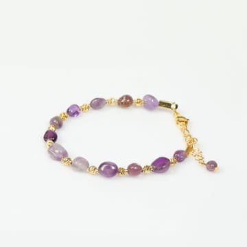 Üzüm Model Ametist Bileklik – 5x7 mm - 1