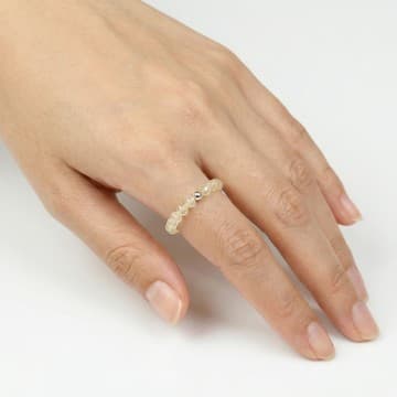 Açık Renkli Sitrin Taşı Lastikli Yüzük – 3.5 mm - 1