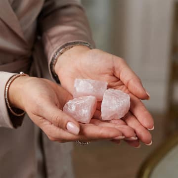 Ham Pembe Kuvars Taşı Kütle - 1